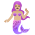 🧜🏼‍♀️ mermaid: medium-light skin tone display on Google